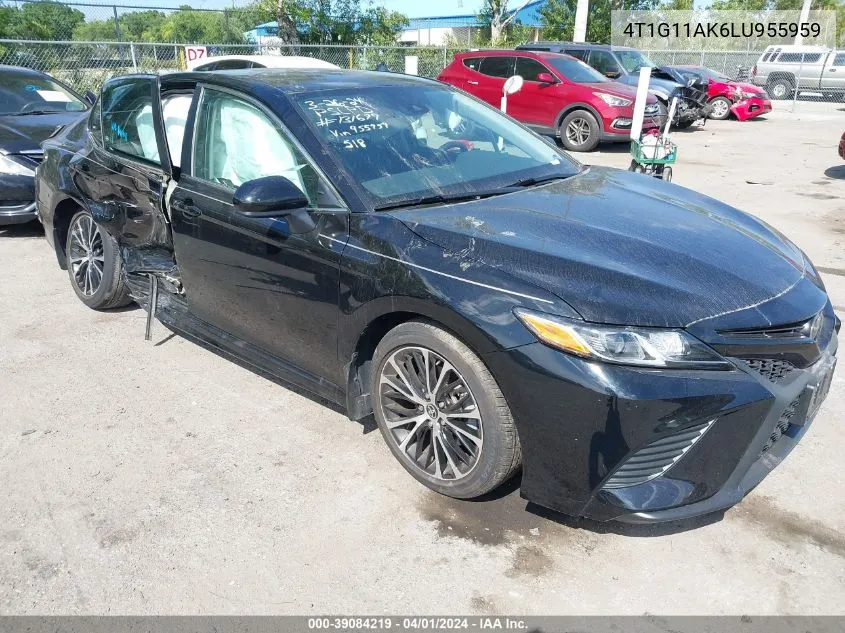 Auction sale of the 2020 Toyota Camry , vin: 4T1G11AK6LU955959, lot number: 39084219