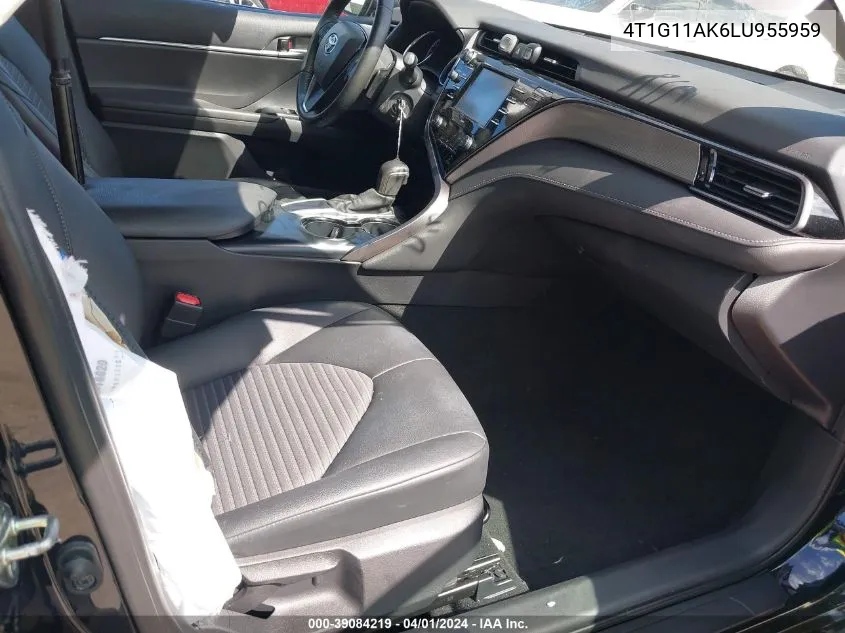 Auction sale of the 2020 Toyota Camry , vin: 4T1G11AK6LU955959, lot number: 39084219