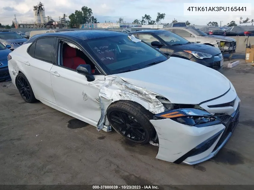 Auction sale of the 2023 Toyota Camry , vin: 4T1K61AK3PU165441, lot number: 37880039