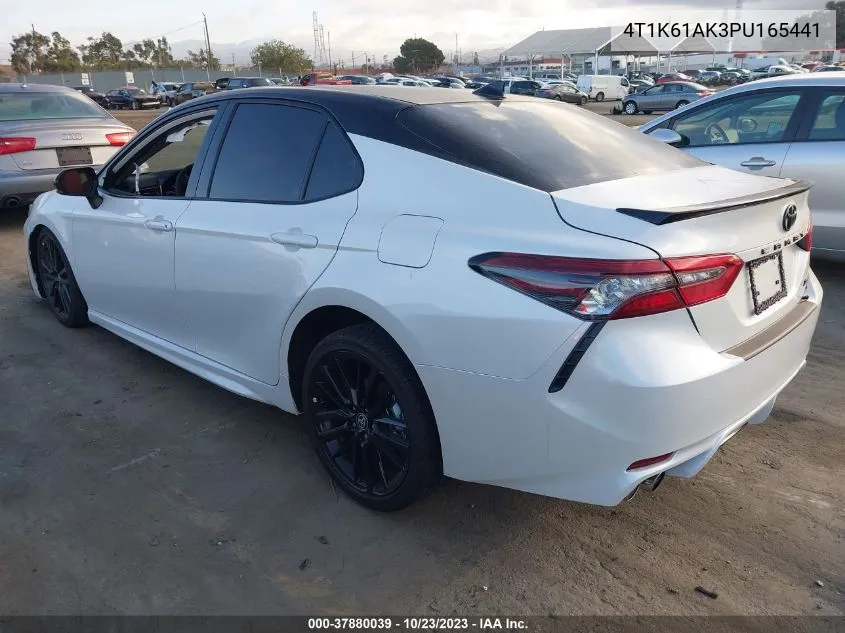 Auction sale of the 2023 Toyota Camry , vin: 4T1K61AK3PU165441, lot number: 37880039