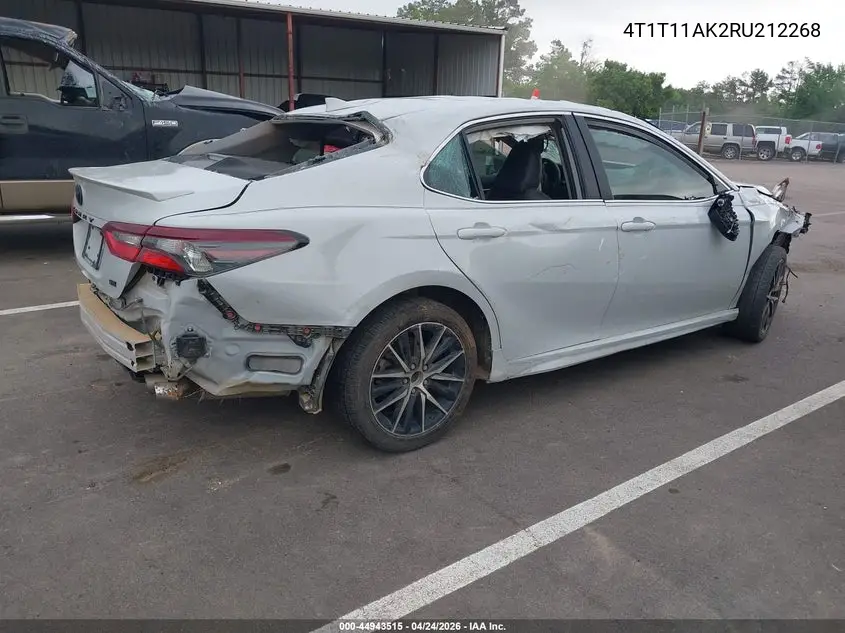Auction sale of the 2024 Toyota Camry , vin: 4T1T11AK2RU212268, lot number: 44943515