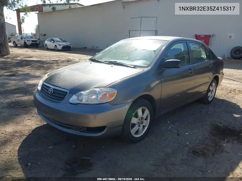 Auction sale of the 2005 Toyota Corolla , vin: 1NXBR32E35Z415317, lot number: 46116684