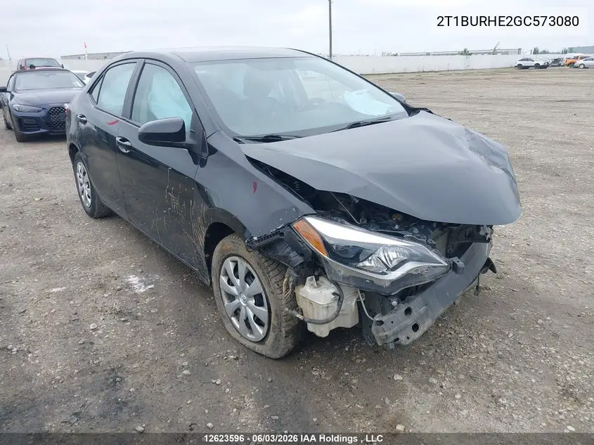 Auction sale of the 2016 Toyota Corolla , vin: 2T1BURHE2GC573080, lot number: 12623596