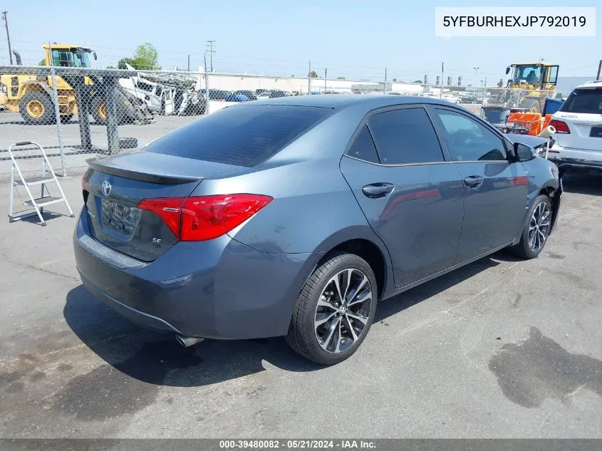 Auction sale of the 2018 Toyota Corolla , vin: 5YFBURHEXJP792019, lot number: 39480082