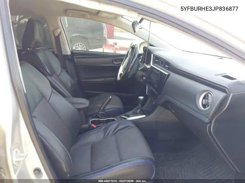 Auction sale of the 2018 Toyota Corolla , vin: 5YFBURHE3JP836877, lot number: 44477210