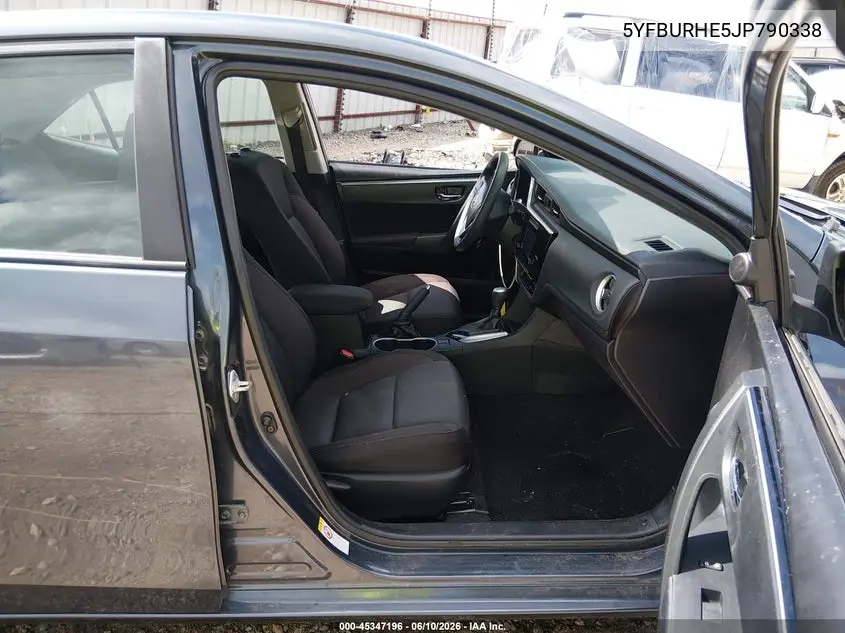 Auction sale of the 2018 Toyota Corolla , vin: 5YFBURHE5JP790338, lot number: 45347196