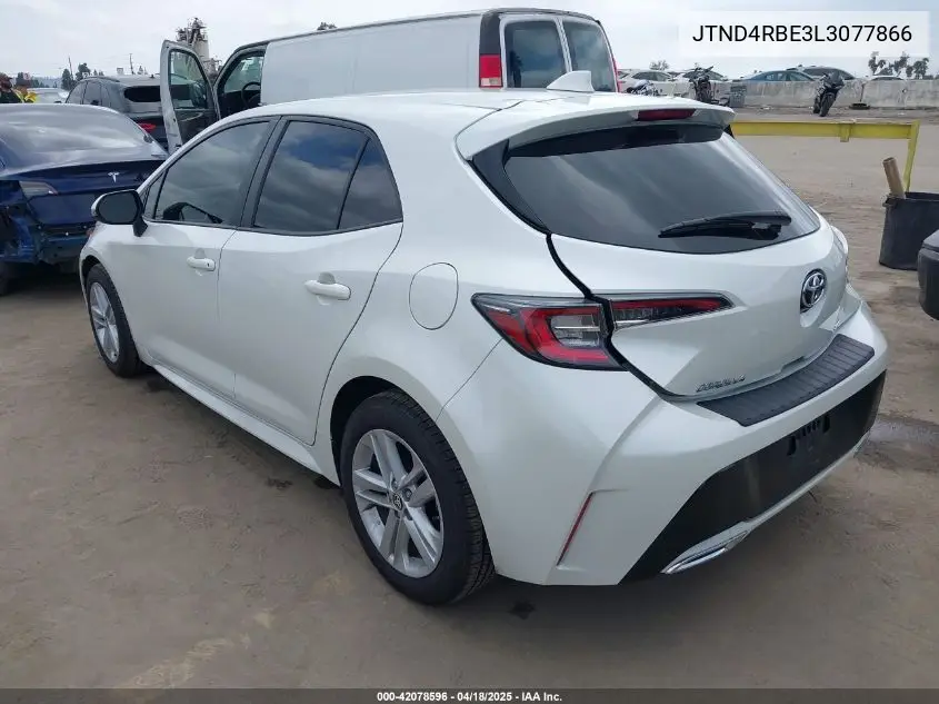 Auction sale of the 2020 Toyota Corolla , vin: JTND4RBE3L3077866, lot number: 42078596