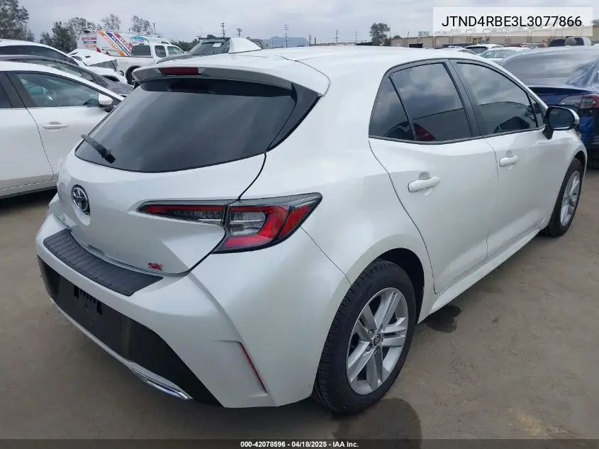 Auction sale of the 2020 Toyota Corolla , vin: JTND4RBE3L3077866, lot number: 42078596