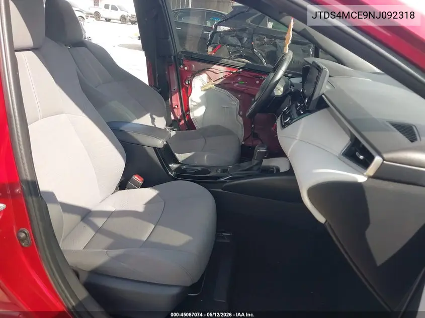 Auction sale of the 2022 Toyota Corolla , vin: JTDS4MCE9NJ092318, lot number: 45087074