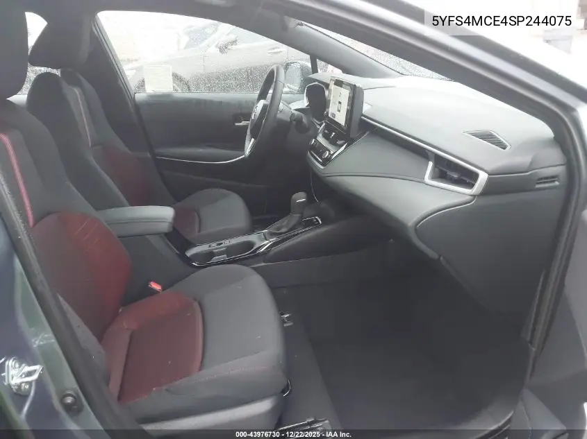 Auction sale of the 2025 Toyota Corolla , vin: 5YFS4MCE4SP244075, lot number: 43976730