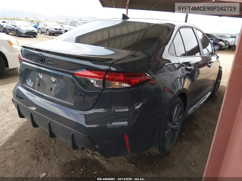 Auction sale of the 2025 Toyota Corolla , vin: 5YFT4MCE9SP242729, lot number: 44846091