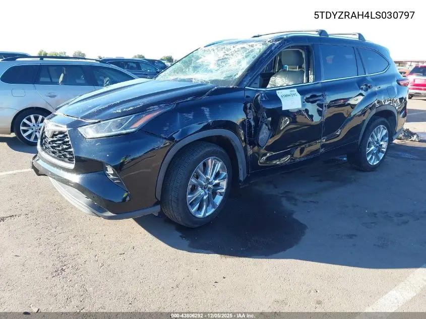 Auction sale of the 2020 Toyota Highlander , vin: 5TDYZRAH4LS030797, lot number: 43806292