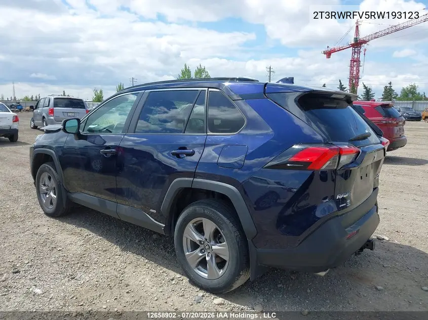 Auction sale of the 2024 Toyota RAV 4 , vin: 2T3RWRFV5RW193123, lot number: 12658902