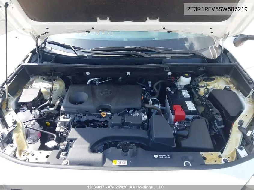 Auction sale of the 2025 Toyota RAV 4 , vin: 2T3R1RFV5SW586219, lot number: 12634017