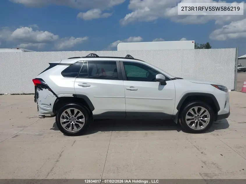 Auction sale of the 2025 Toyota RAV 4 , vin: 2T3R1RFV5SW586219, lot number: 12634017