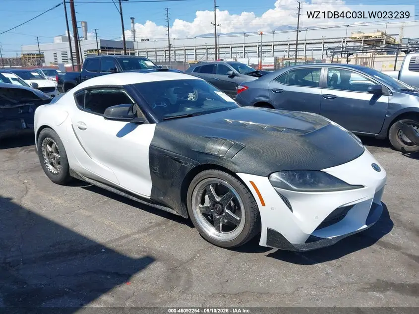 Auction sale of the 2020 Toyota Supra , vin: WZ1DB4C03LW023239, lot number: 46092254