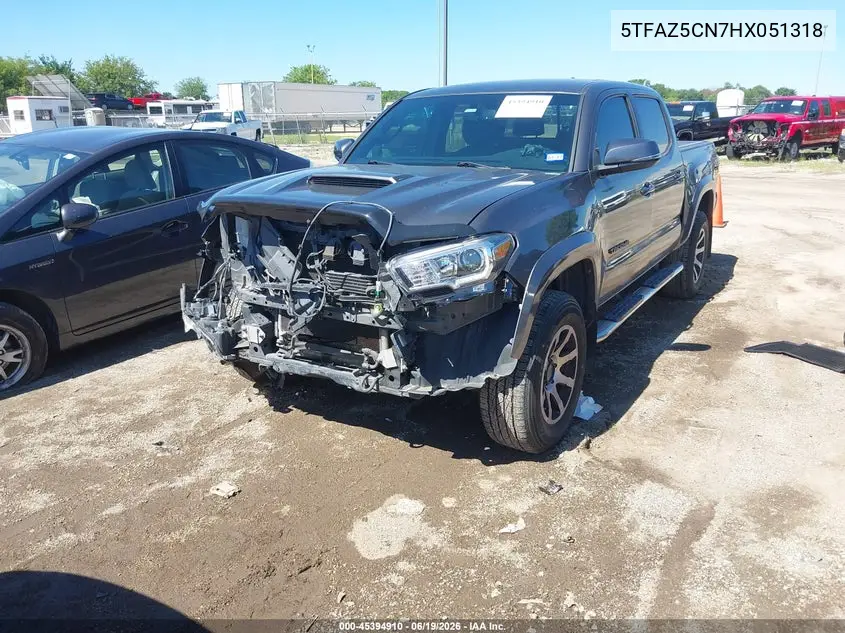 Auction sale of the 2017 Toyota Tacoma , vin: 5TFAZ5CN7HX051318, lot number: 45394910