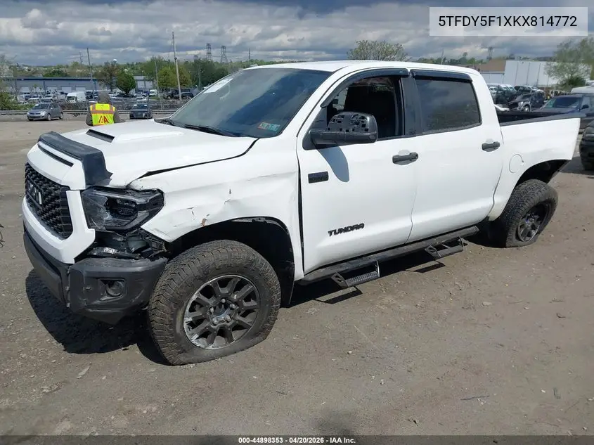 Auction sale of the 2019 Toyota Tundra , vin: 5TFDY5F1XKX814772, lot number: 44898353
