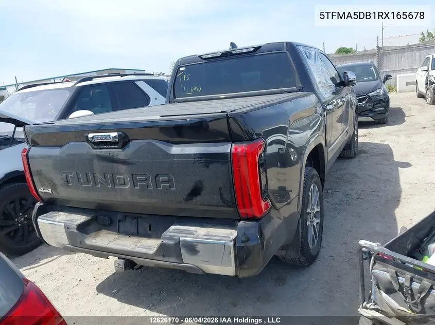 Auction sale of the 2024 Toyota Tundra , vin: 5TFMA5DB1RX165678, lot number: 12626170
