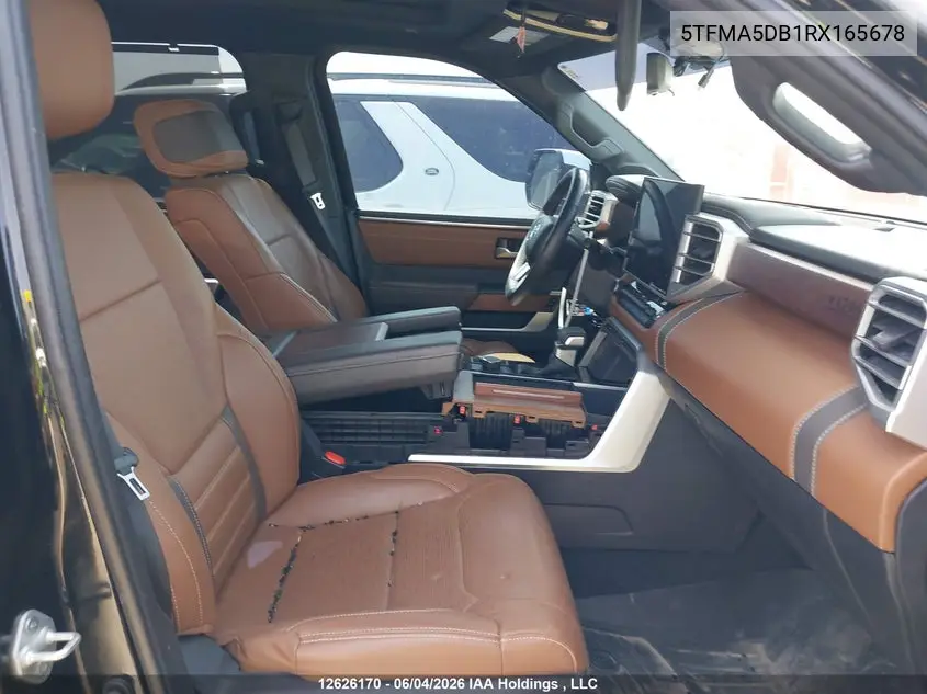 Auction sale of the 2024 Toyota Tundra , vin: 5TFMA5DB1RX165678, lot number: 12626170