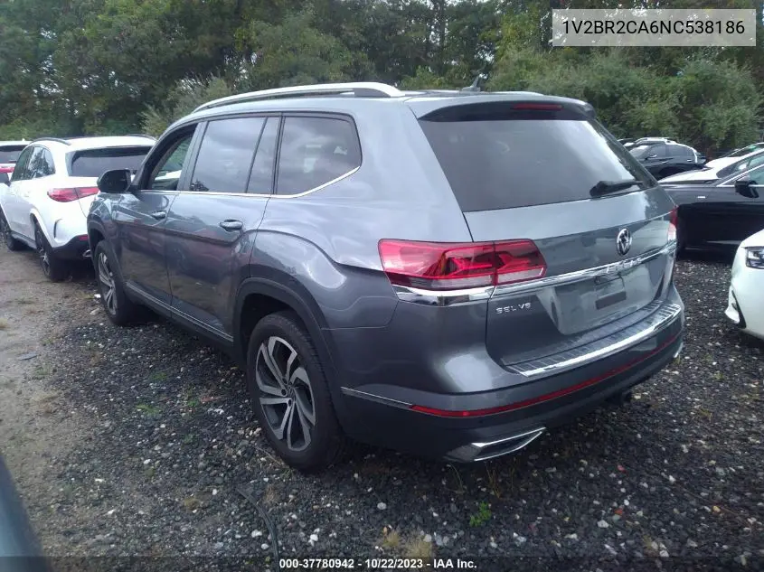 Auction sale of the 2022 Volkswagen Atlas , vin: 1V2BR2CA6NC538186, lot number: 37780942