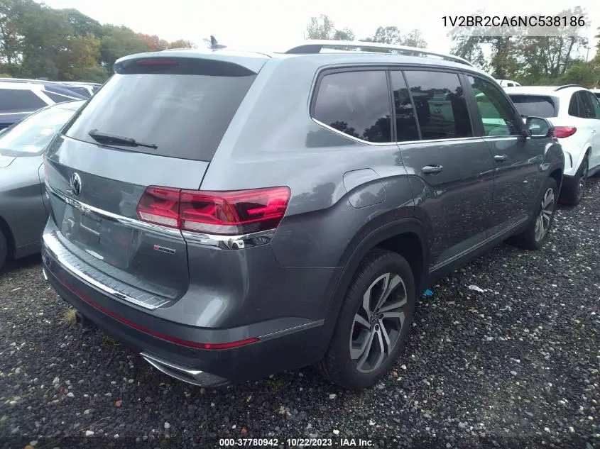 Auction sale of the 2022 Volkswagen Atlas , vin: 1V2BR2CA6NC538186, lot number: 37780942