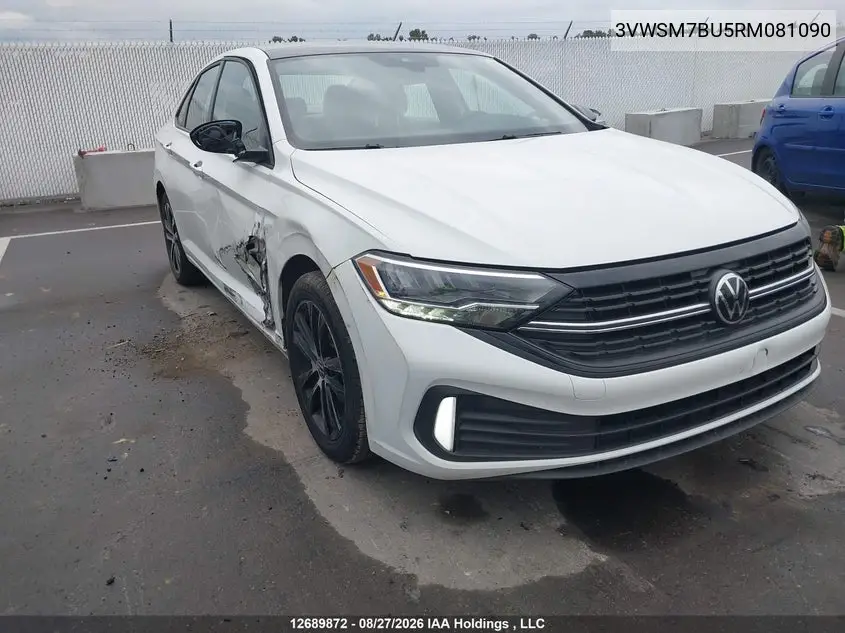 Auction sale of the 2024 Volkswagen Jetta , vin: 3VWSM7BU5RM081090, lot number: 12689872