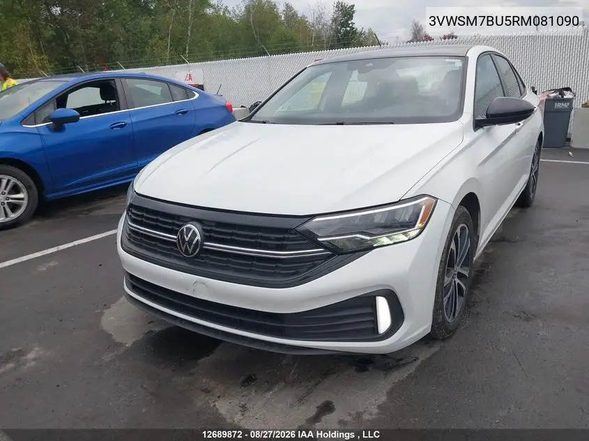 Auction sale of the 2024 Volkswagen Jetta , vin: 3VWSM7BU5RM081090, lot number: 12689872