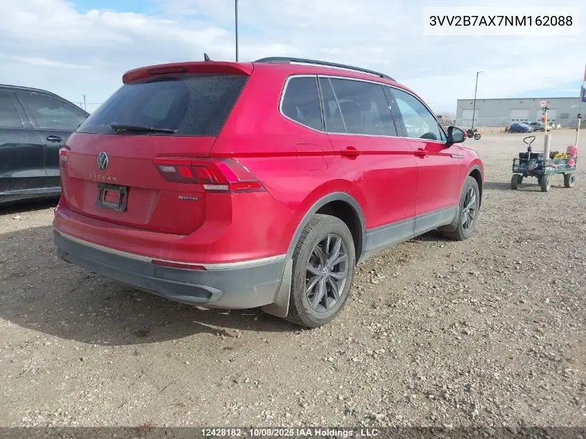 Auction sale of the 2022 Volkswagen Tiguan , vin: 3VV2B7AX7NM162088, lot number: 12428182