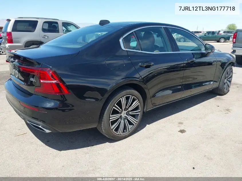 Auction sale of the 2022 Volvo S60 , vin: 7JRL12TL3NG177718, lot number: 42020097