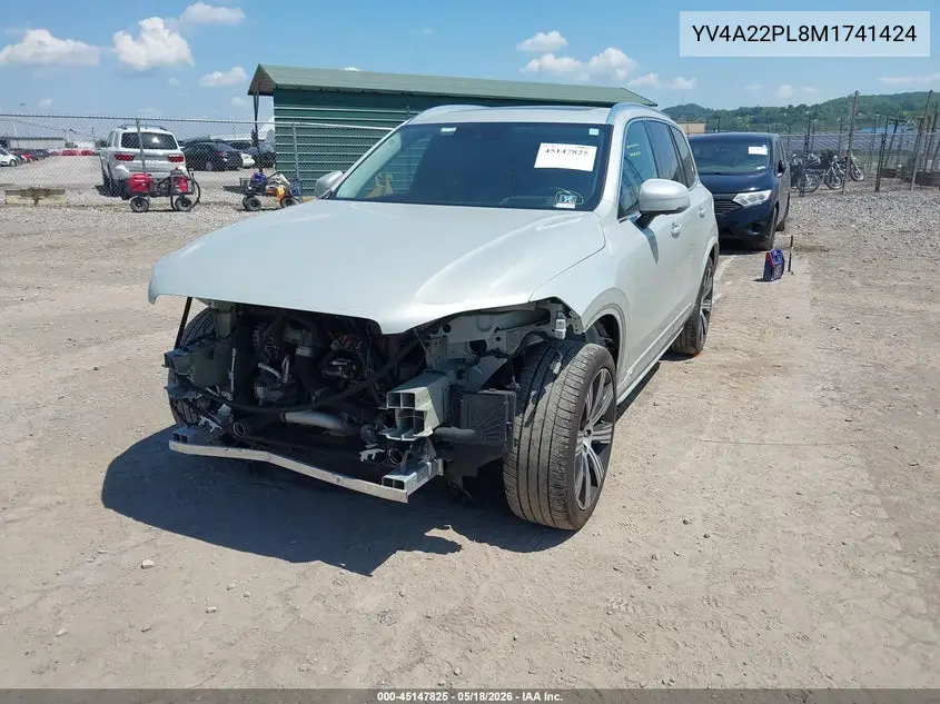 Auction sale of the 2021 Volvo XC90 , vin: YV4A22PL8M1741424, lot number: 45147825