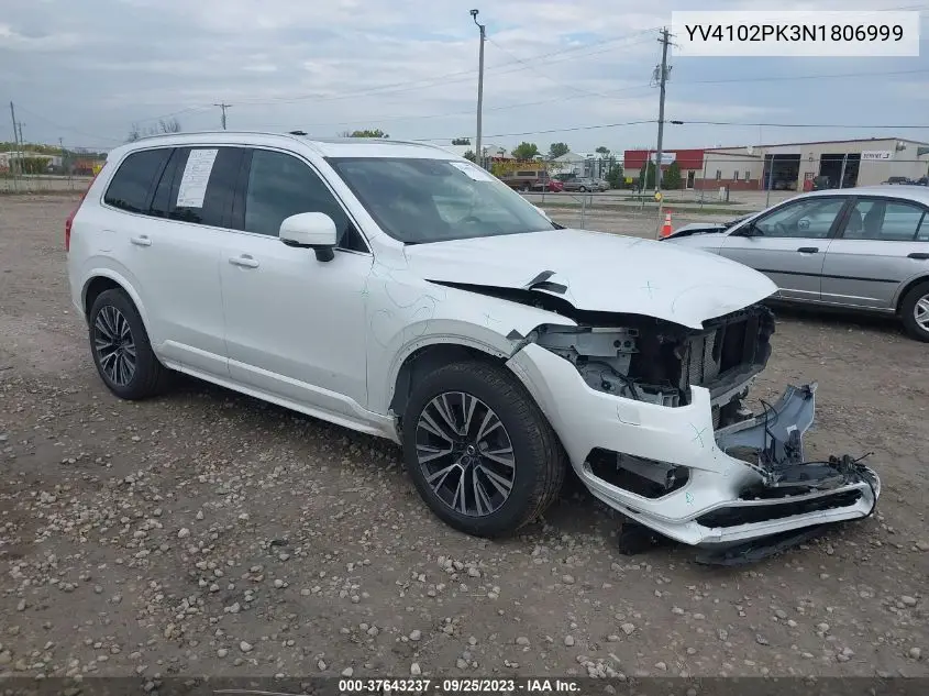 Auction sale of the 2022 Volvo XC90 , vin: YV4102PK3N1806999, lot number: 37643237