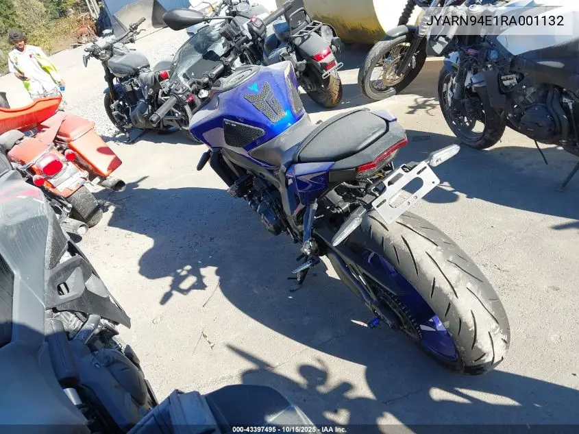 Auction sale of the 2024 Yamaha mt , vin: JYARN94E1RA001132, lot number: 43397495