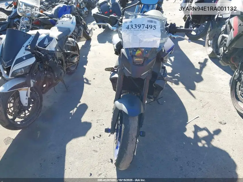 Auction sale of the 2024 Yamaha mt , vin: JYARN94E1RA001132, lot number: 43397495
